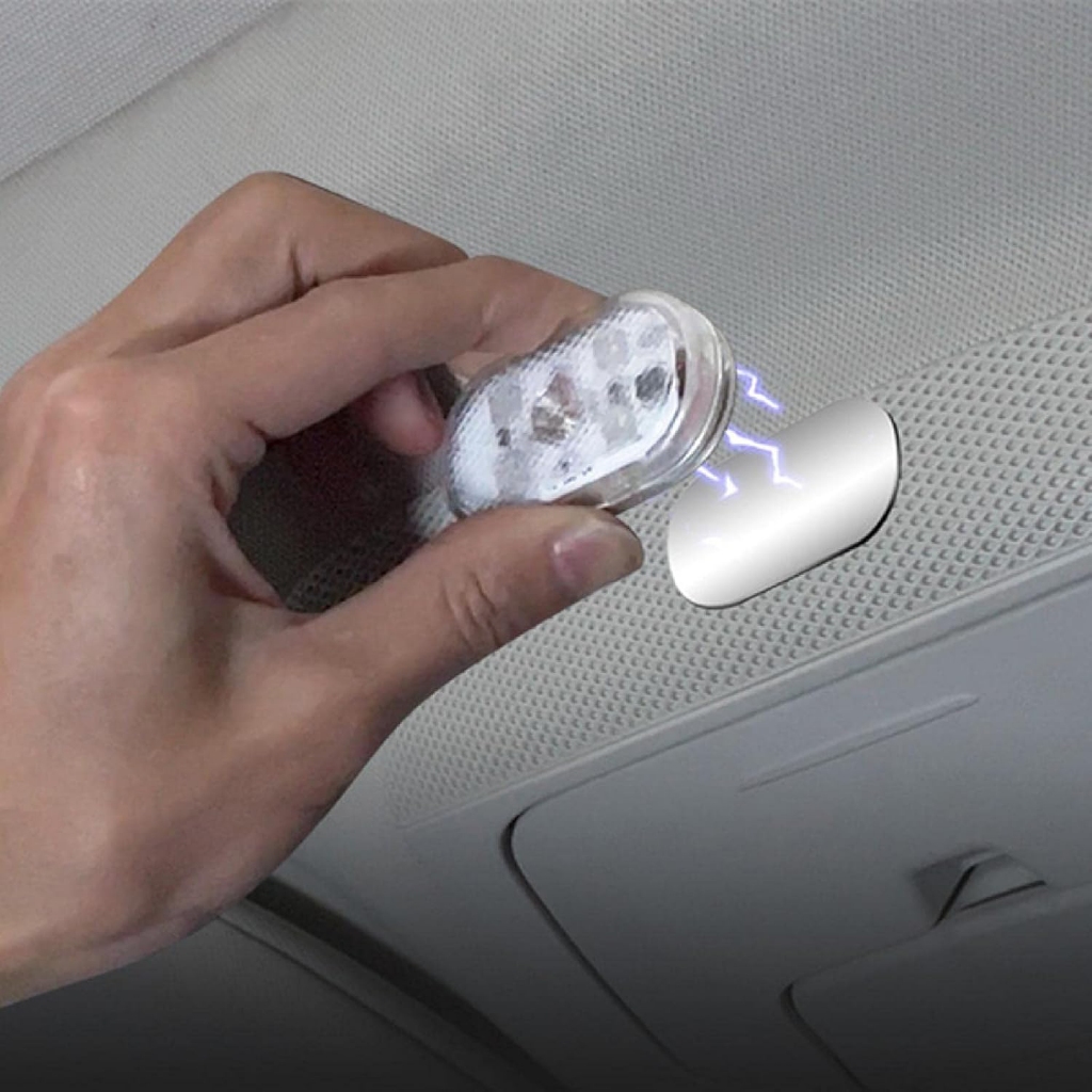 Luz Led Recarregável Magnética P/ Teto Carro Porta Mala Luva Armário Guarda Roupa Skate em Oferta na Shopee