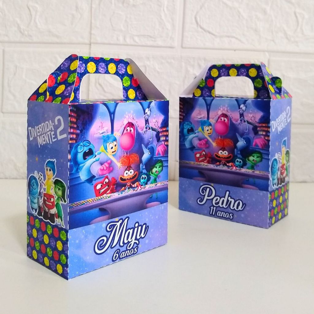Maleta Personalizada Divertidamente 2 - (PEGUE E MONTE) Kit festa - lembrancinha - aniversário - caixas personalizadas