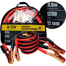 Cabo Chupeta Carregador Bateria 1200amp Carro Caminhao Moto 3m