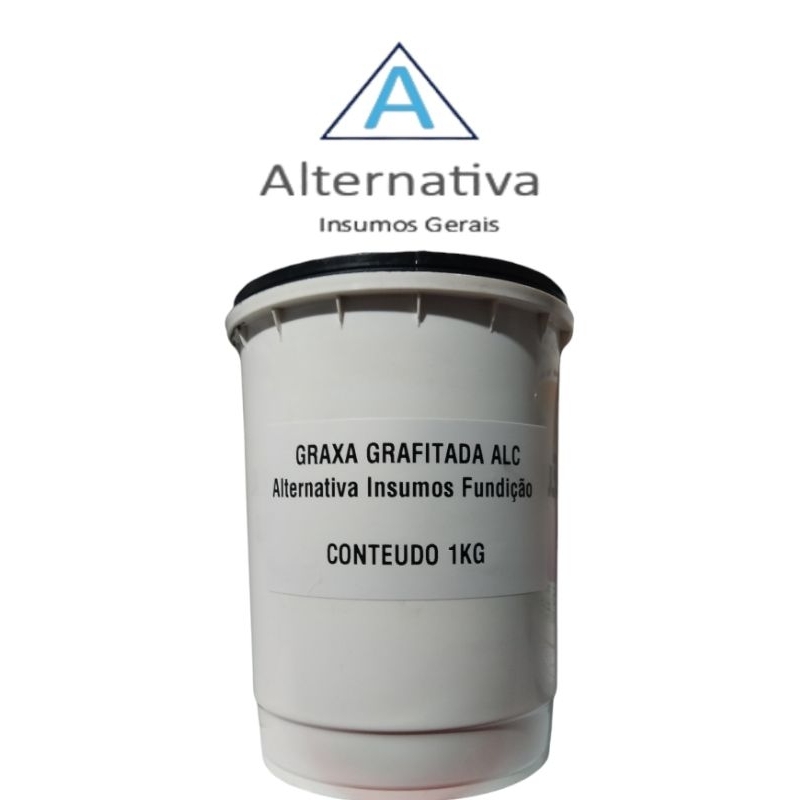 Graxa Alto teor de grafite 1kg P/ Rompedor Britador Martelete canaleta porta Aço