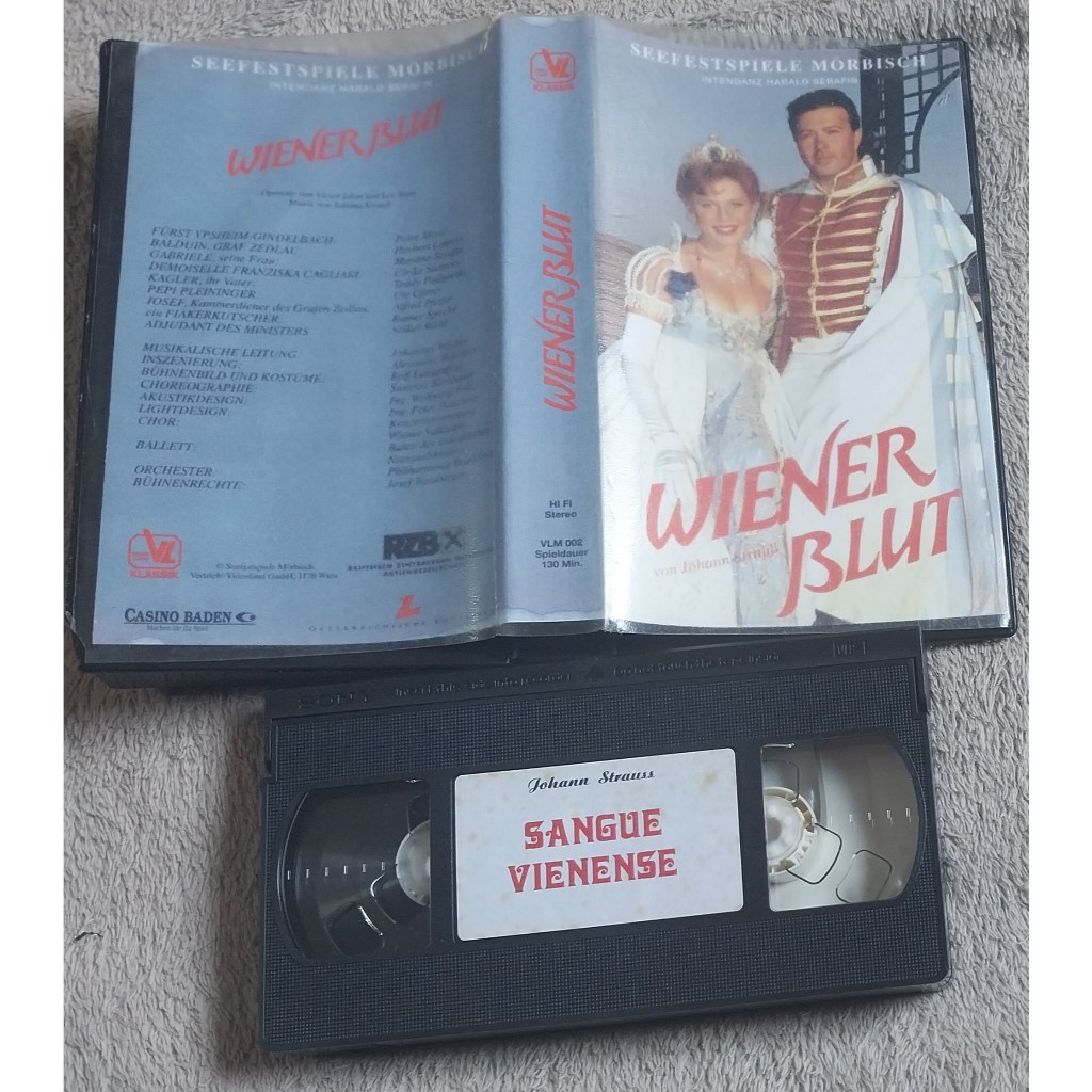 vhs original wiener blut / sangue vienense – johann strauss