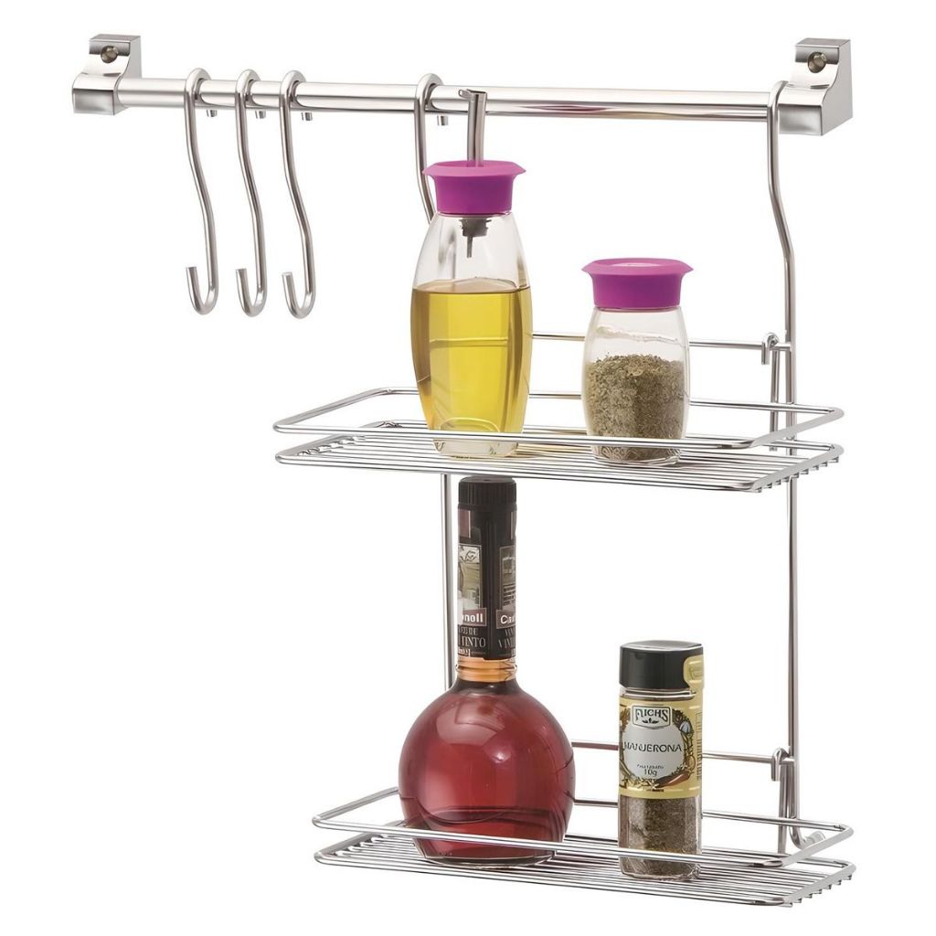 Suporte Com Prateleira e 3 Ganchos 316-4 - Passerini