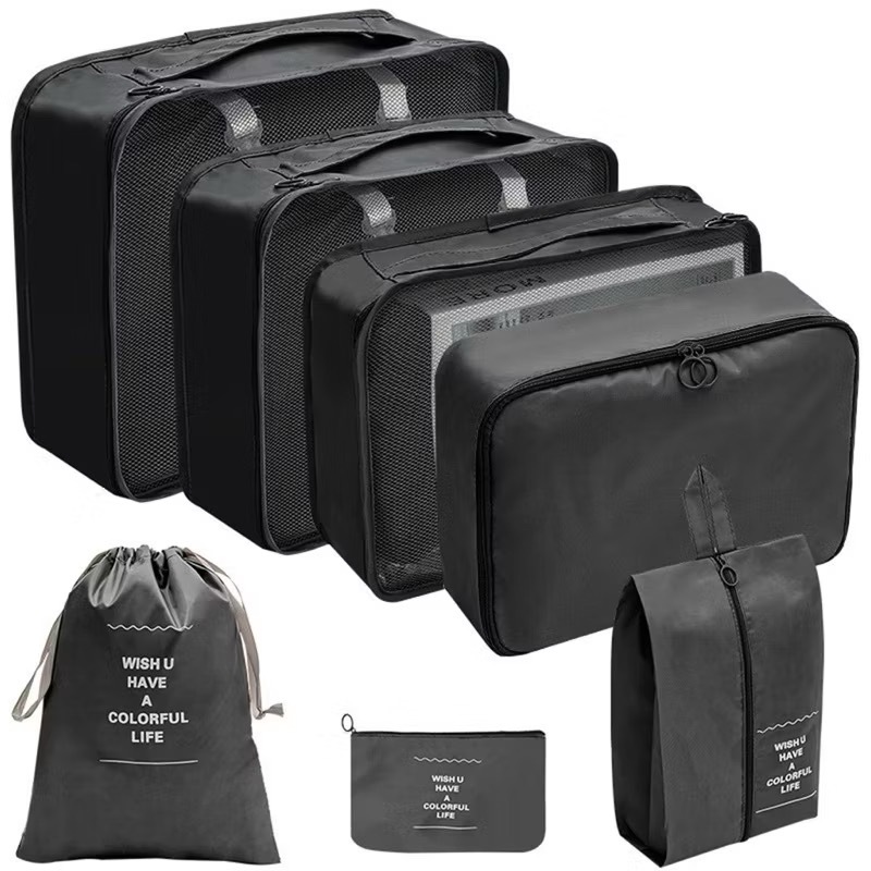kit 7 necessário bolsa Organizador De Mala De Bagagem Viagem