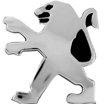 EMBLEMA VOLANTE (PEUGEOT) PEUGEOT 206/207 03/11 CROMADO MEDIDA 4X9X11MM MARCON 11419
