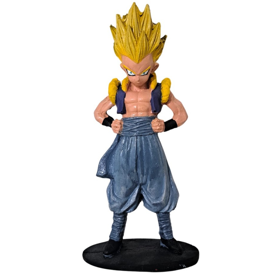 Boneco Colecionável Estátua Action Figure Gotenks SSJ Dragon Ball Z Jogo Game Resina