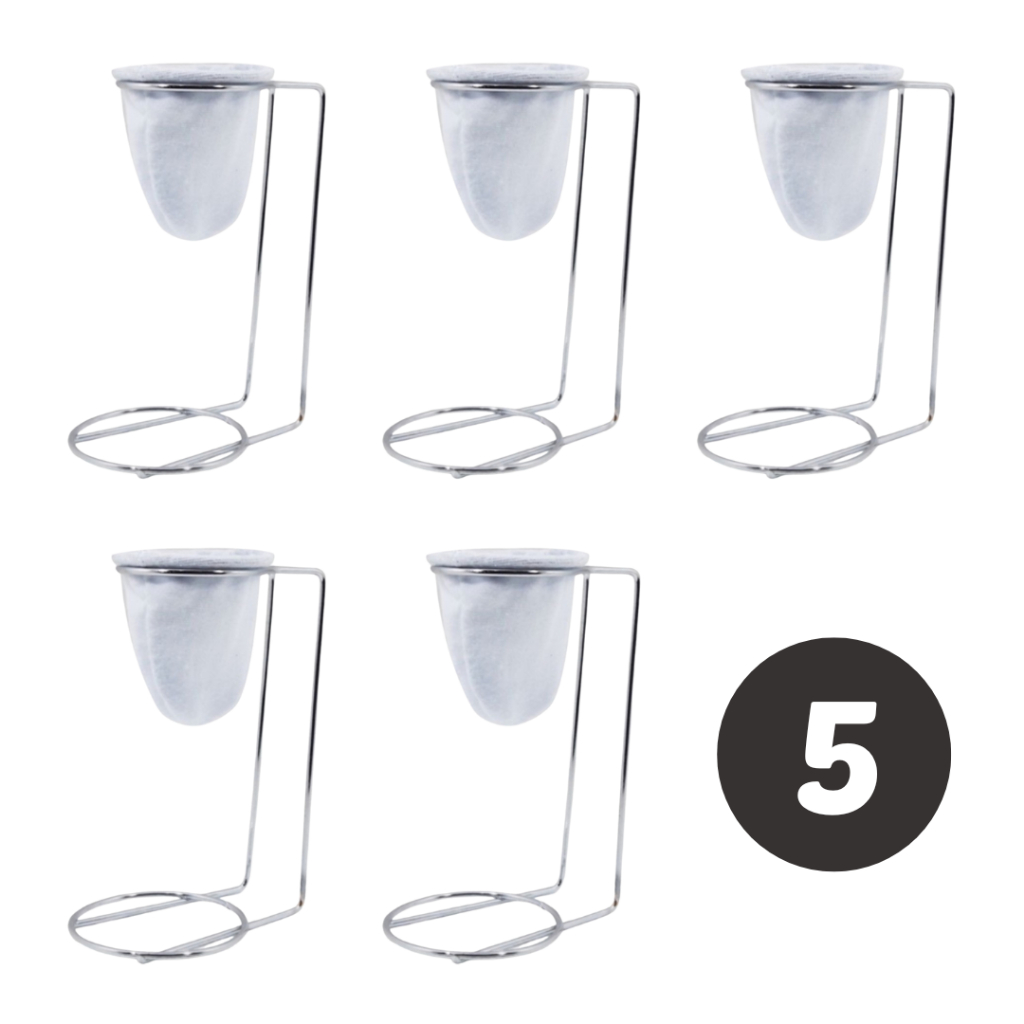 Kit 5 Mini Coador De Pano P Café Chá Suporte Mariquinha Individual em Oferta na Shopee