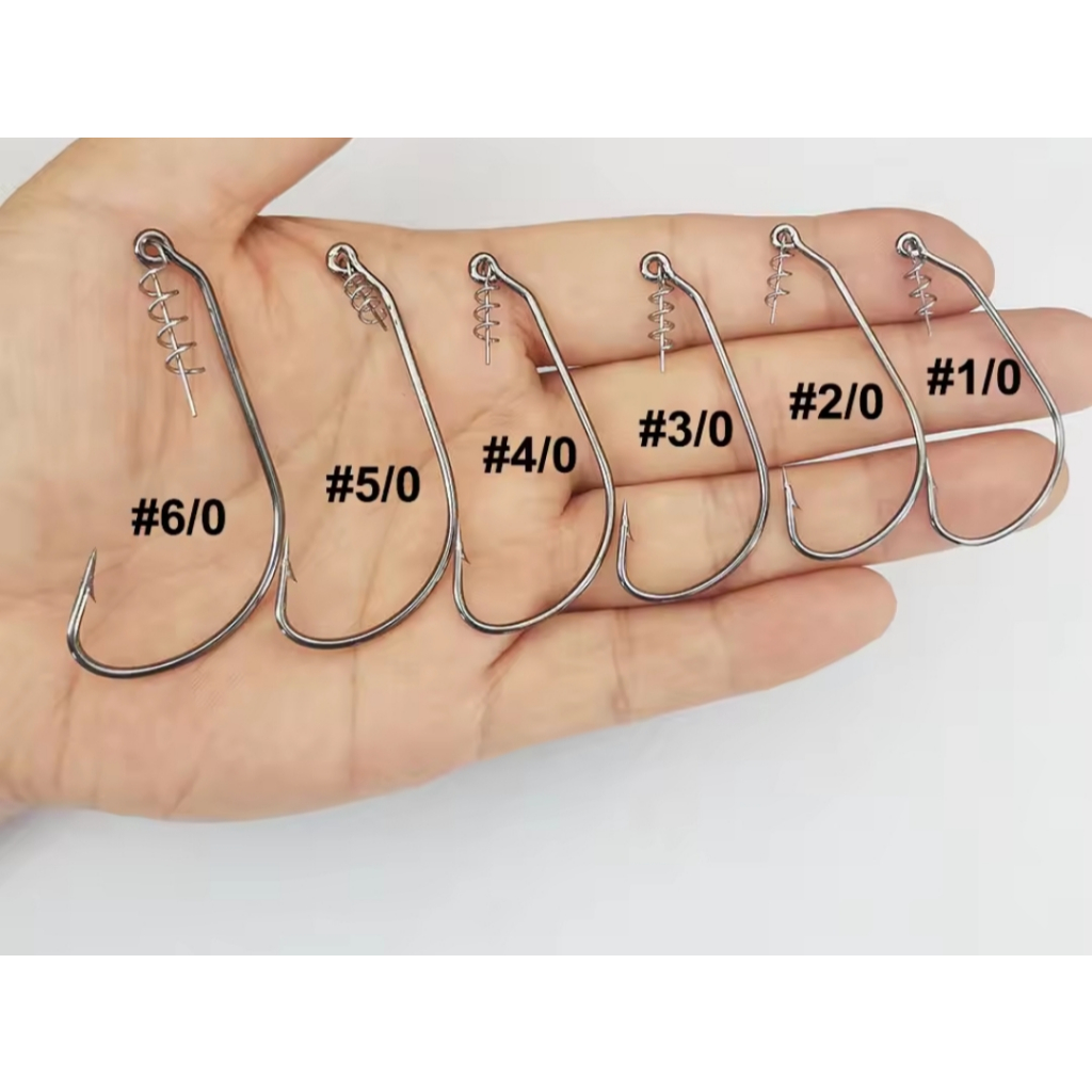 Kit com 5  anzol offset em Oferta na Shopee