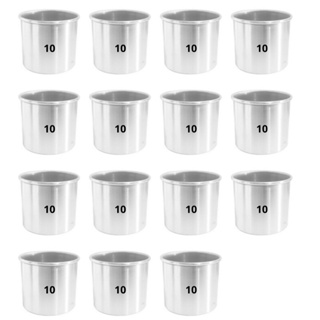 Kit 15 Formas Redonda Alta 10 x 10 Assadeira Alumínio em Oferta na Shopee