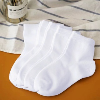 Kit 3 -12 Pares Meia Preto e Branco  Infantil Meninos e Meninas Cano meio em Oferta na Shopee