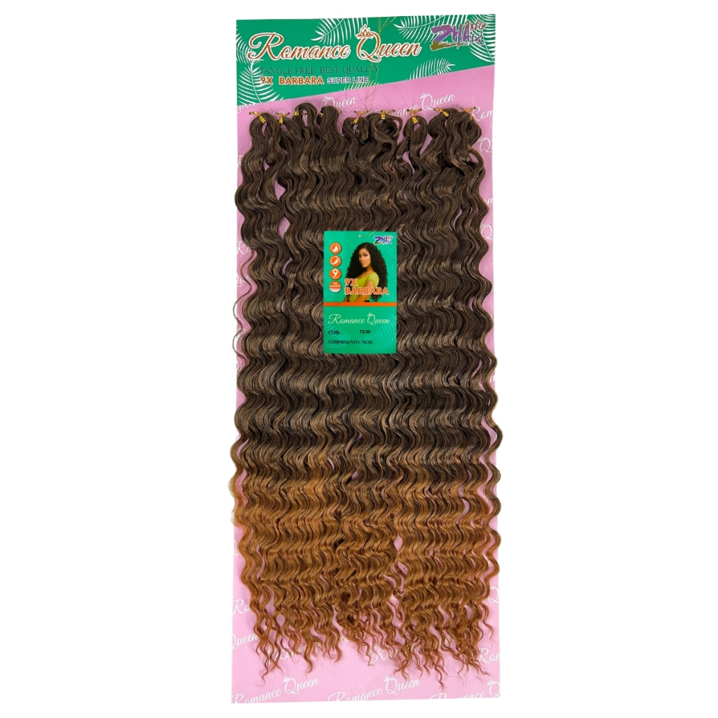 Cabelo Cacheado Crochet Orgânico 75cm Barbara Romance Queen Bio Fibra Zhang Hair