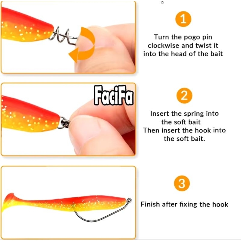 Kit com 5  anzol offset