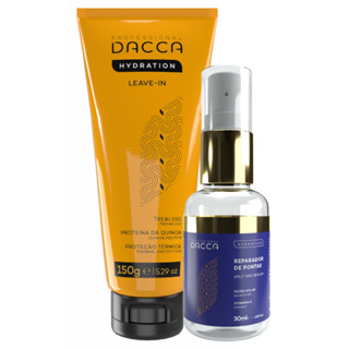 Dacca Kit Leave in Protetor Térmico Solar Capilar Óleo Reparador de pontas Profissional em Oferta na Shopee
