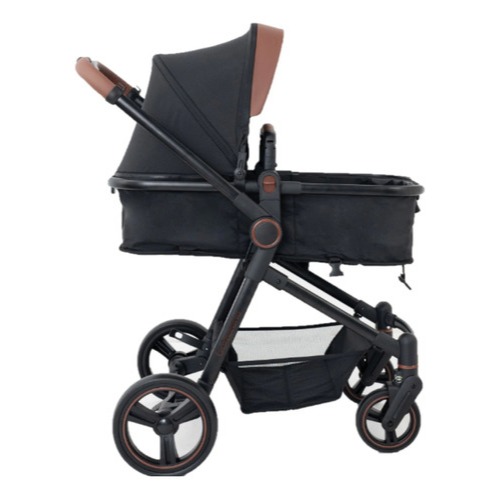 Carrinho Europeu de Bebê Moisés IVY Impermeável Premium Luxo Galzerano Preto Black Oferta