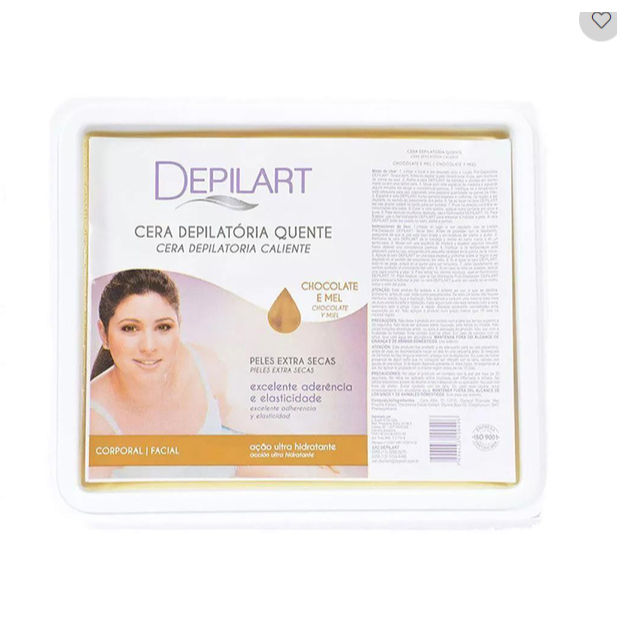 Cera Depilatória Quente Chocolate e Mel Depilart 1kg