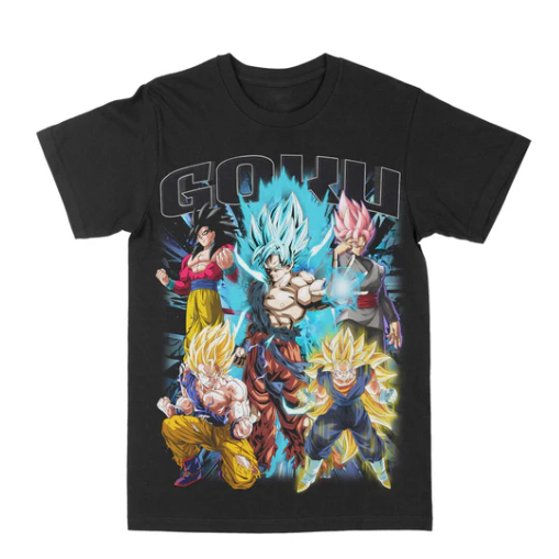 Camiseta Goku Adulto/Infantil Lançamento Unissex Em Algodao
