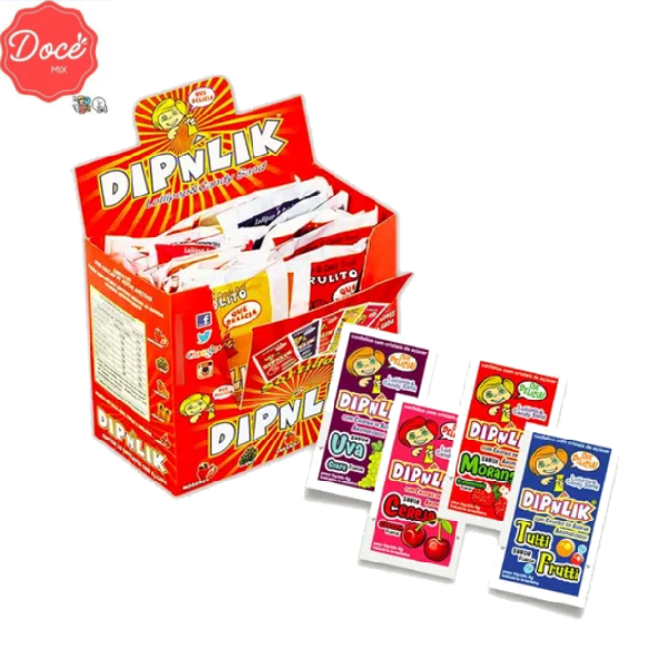 Pirulito Dipnlik Display C/25unidades 200g DIPNLIK