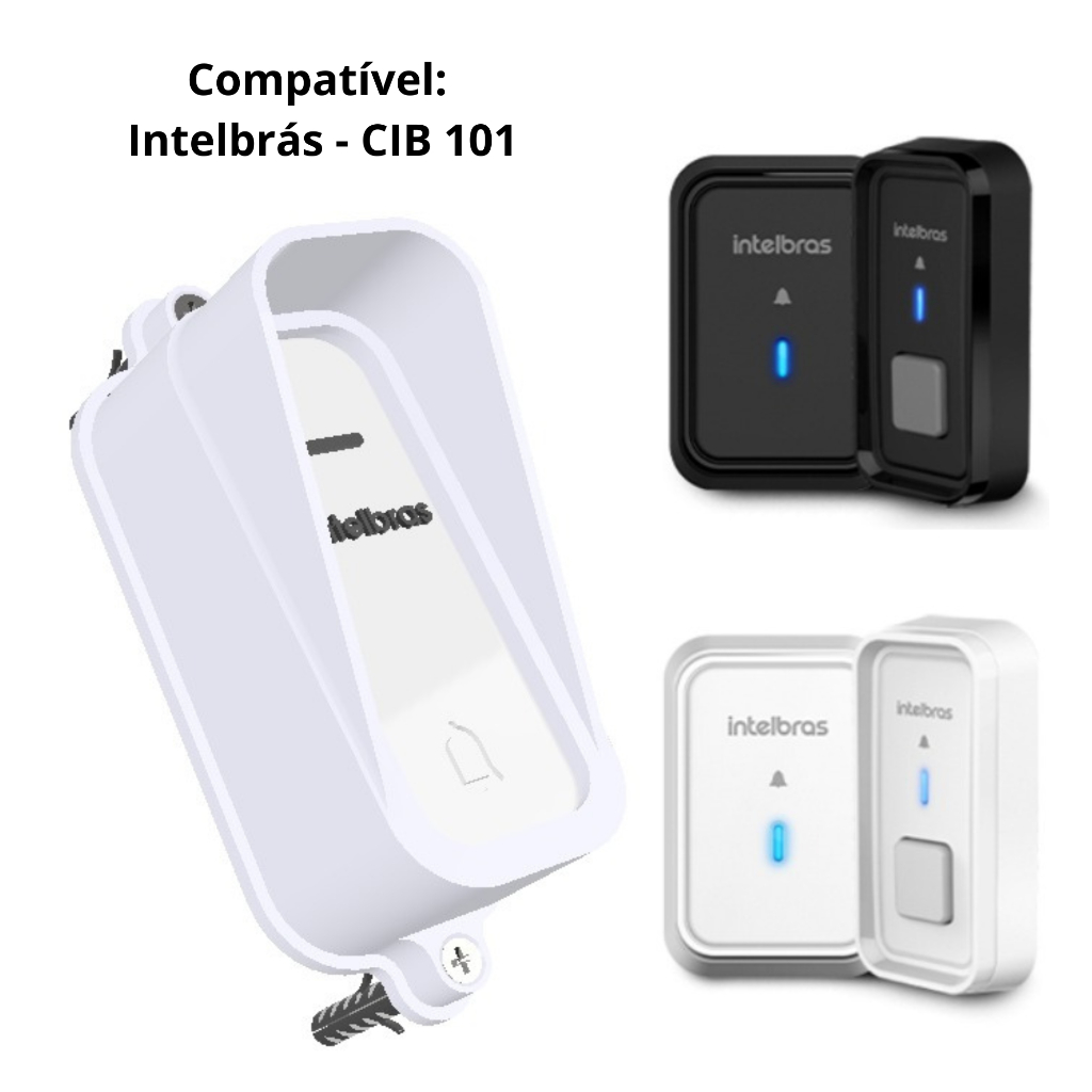 Protetor Anti Vandalismo e Furto Campainha Eletrônica Externa Sem Fio S012 - CIB 101 Intelbrás