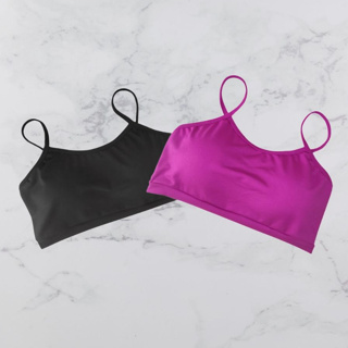 Kit 2 Top Fitness Academia De Alcinha Forrado Com Bojo Removível em Oferta na Shopee