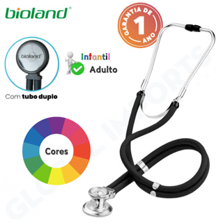 Estetoscópio Profissional Rapapport Premium Duplo Original Bioland Adulto Infantil em Oferta na Shopee