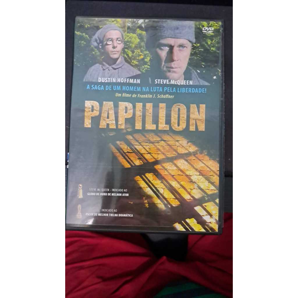 DVD filme Papillon Dustin Hoffman e Steve Mcqueen