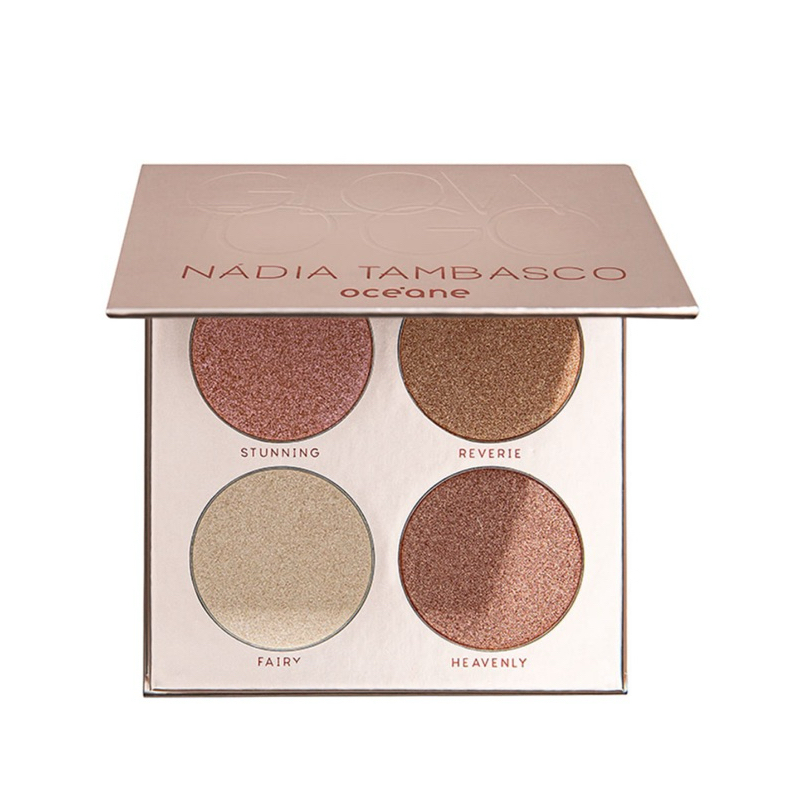 Paleta de Iluminadores Glow To Go Nádia Tambasco OCÉANE