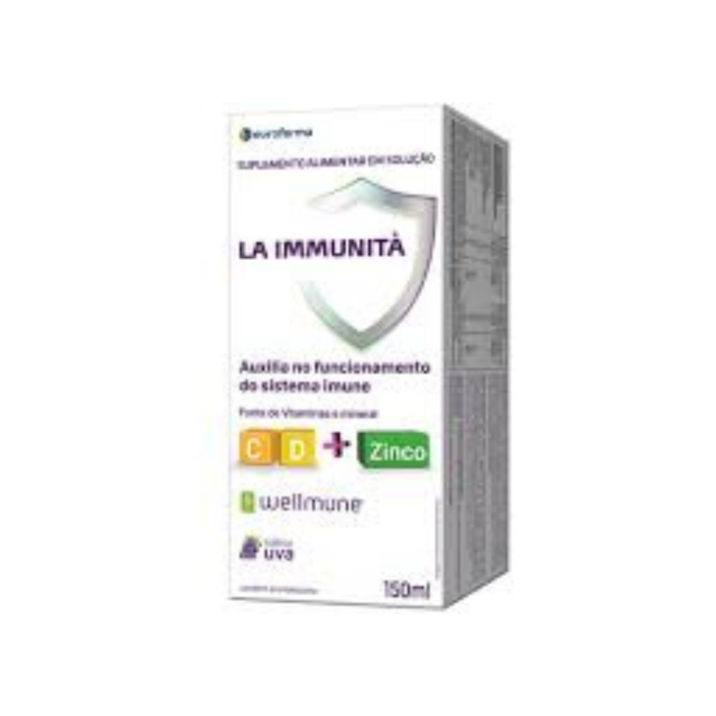 La Immunità - Vitamina C + D + Zinco - Sabor Uva 150 ml Eurofarma