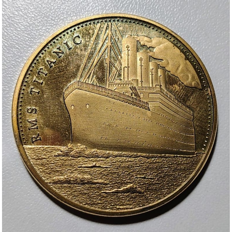 Medalha RMS Titanic -  Em Memória ao Titanic - Elimatec Moedas Antigas.