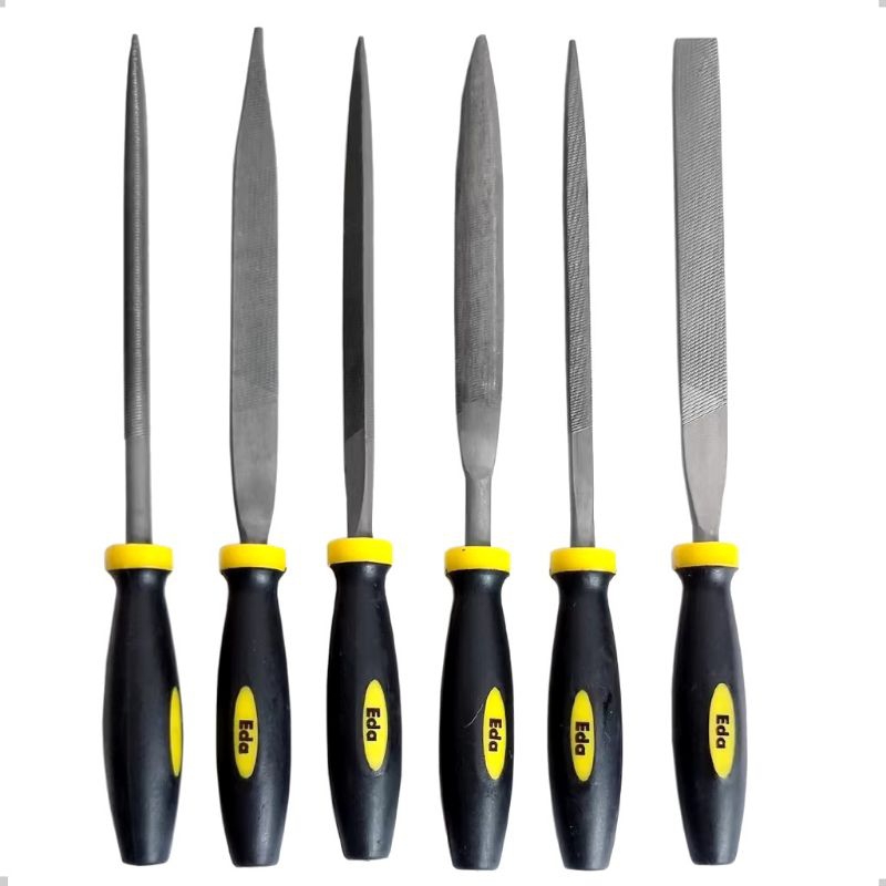 Jogo de Lima Agulha 160mm 6 Peças Redonda Chata Triangular 14957 em Oferta na Shopee