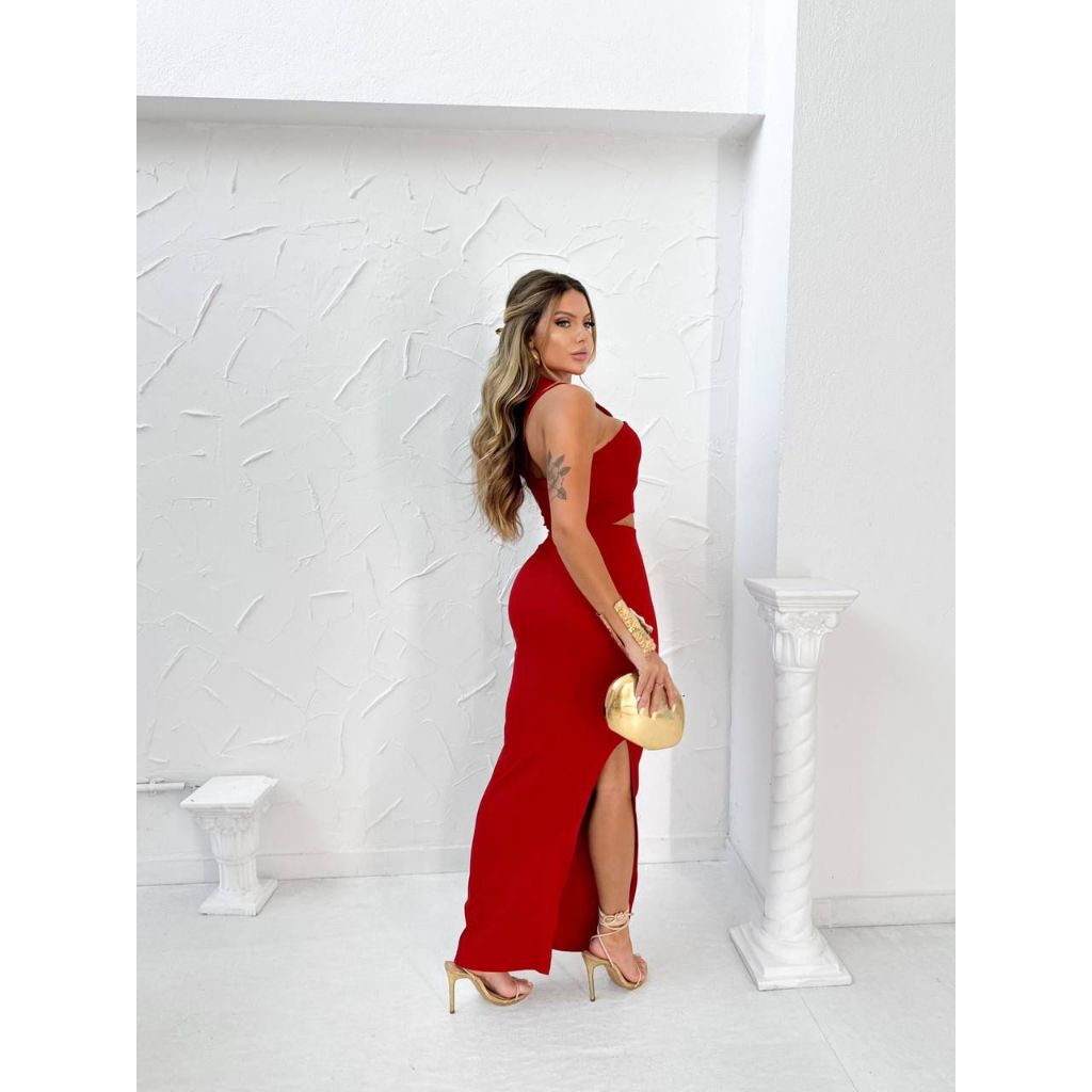 Conjunto Lirio de cropped mula manca e saia longa  tecido Ribana