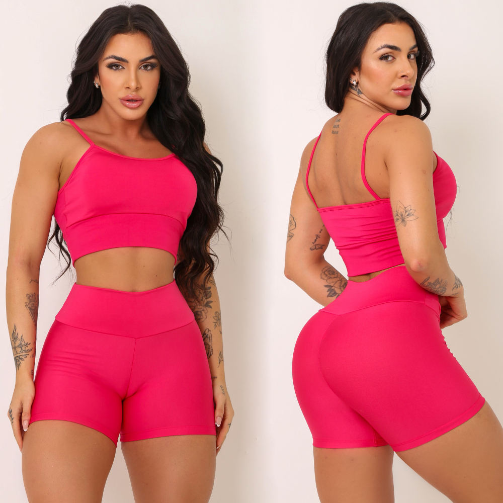 Conjunto Fitness Basic Two em Oferta na Shopee