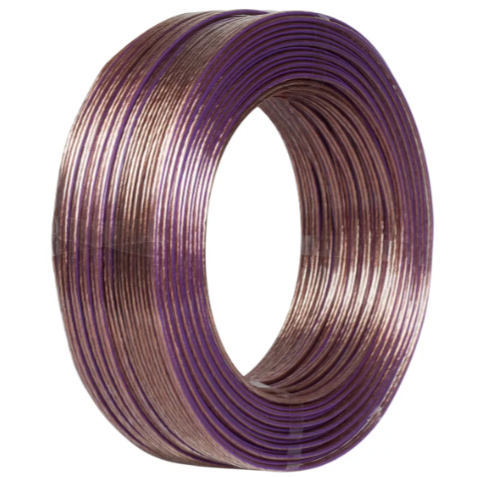 Rolo Fio Paralelo 2x4mm 100 Metros Bicolor Paralelo Alto Falante Som Ambiente Home Theater