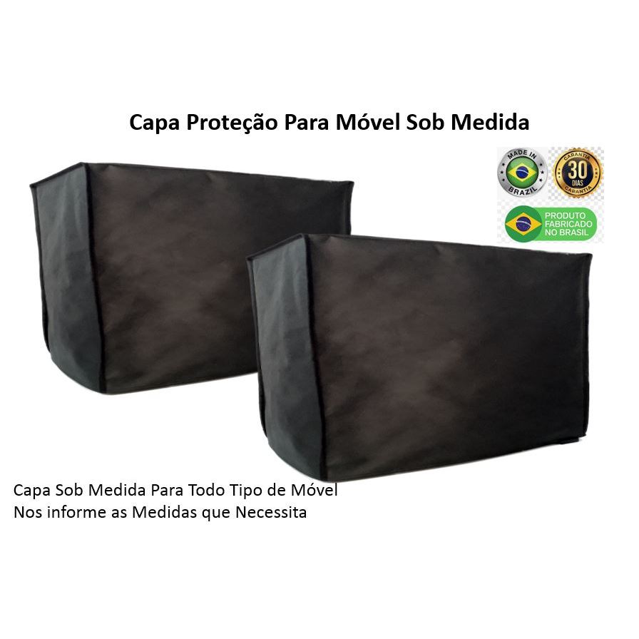 Kit com 2 Capas de Proteção Para CPU Som Equipamentos Aparelhos Sob Medida em Tnt Antipoeria Resistente