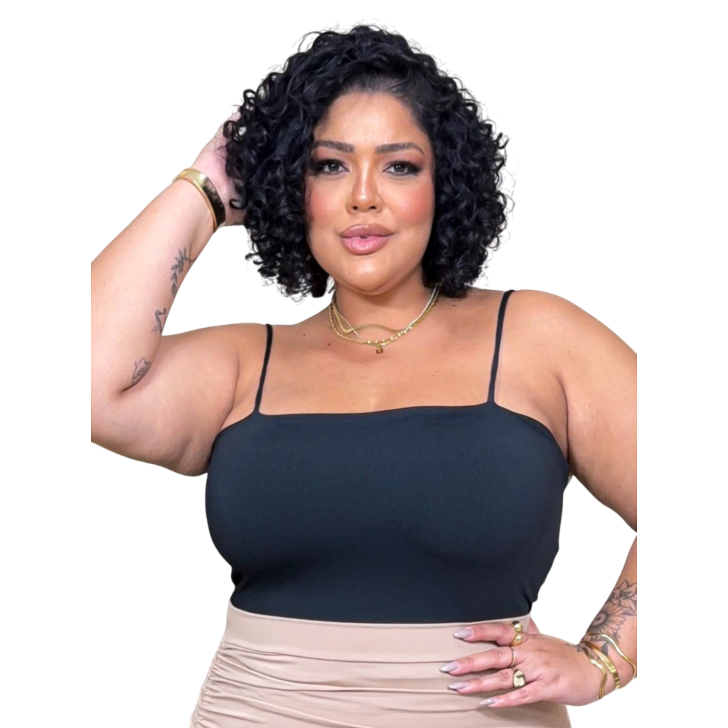Top Plus Size Reforçado Cropped Verão de Alcinha xxg 48/54 gg 42/46  Top Tube em Oferta na Shopee