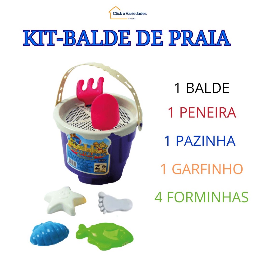 KIT - BALDINHO DE PRAIA RESISTETE - BALDINHO DE PRAIA — imagem 2 de 2