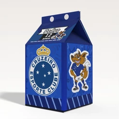 Caixinha Milk Cruzeiro para Festa Personalizada - Lembrancinha para Festa