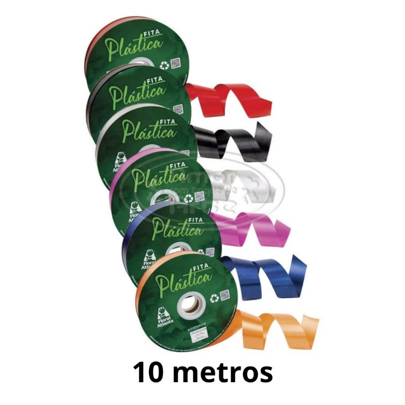 Fitas Pp Lisas Diversas Cores Floral Atlanta 32mm x 10m (Fracionada). em Oferta na Shopee