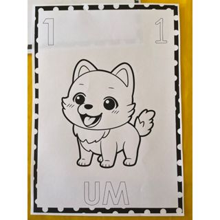 Ficha de números (1 ao 20) para colorir em Oferta na Shopee