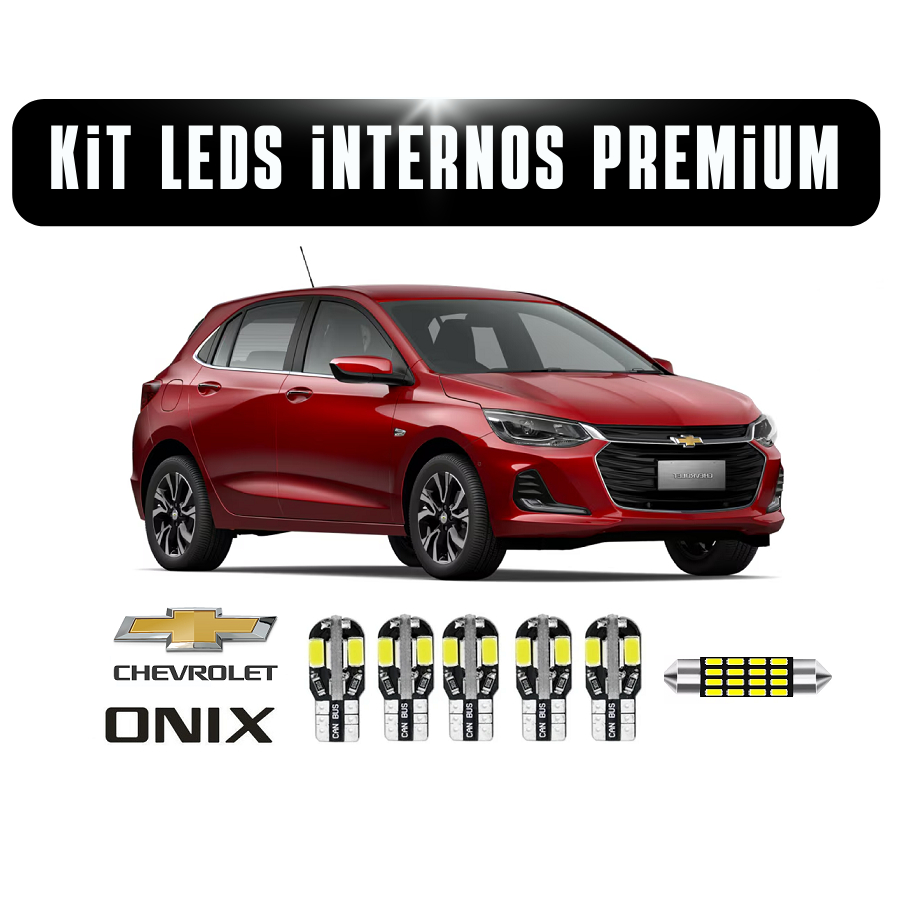 Kit Lampadas LED PREMIUM INTERNAS e Placa Chevrolet Onix Hatch & Sedan 2020 2021 2022 2023 2024 em Oferta na Shopee