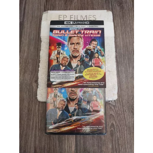 Blu Ray 4k + Blu Ray Bullet Train - Trem Bala Dub/leg Lacrado