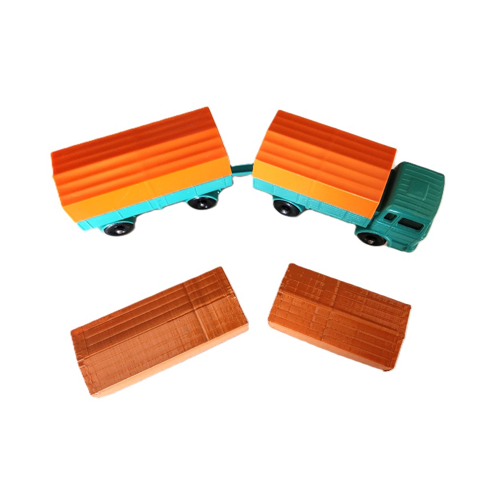Capota / canopy Matchbox caminhão Mercedes Truck e Trailer - Nº 01 e Nº 02