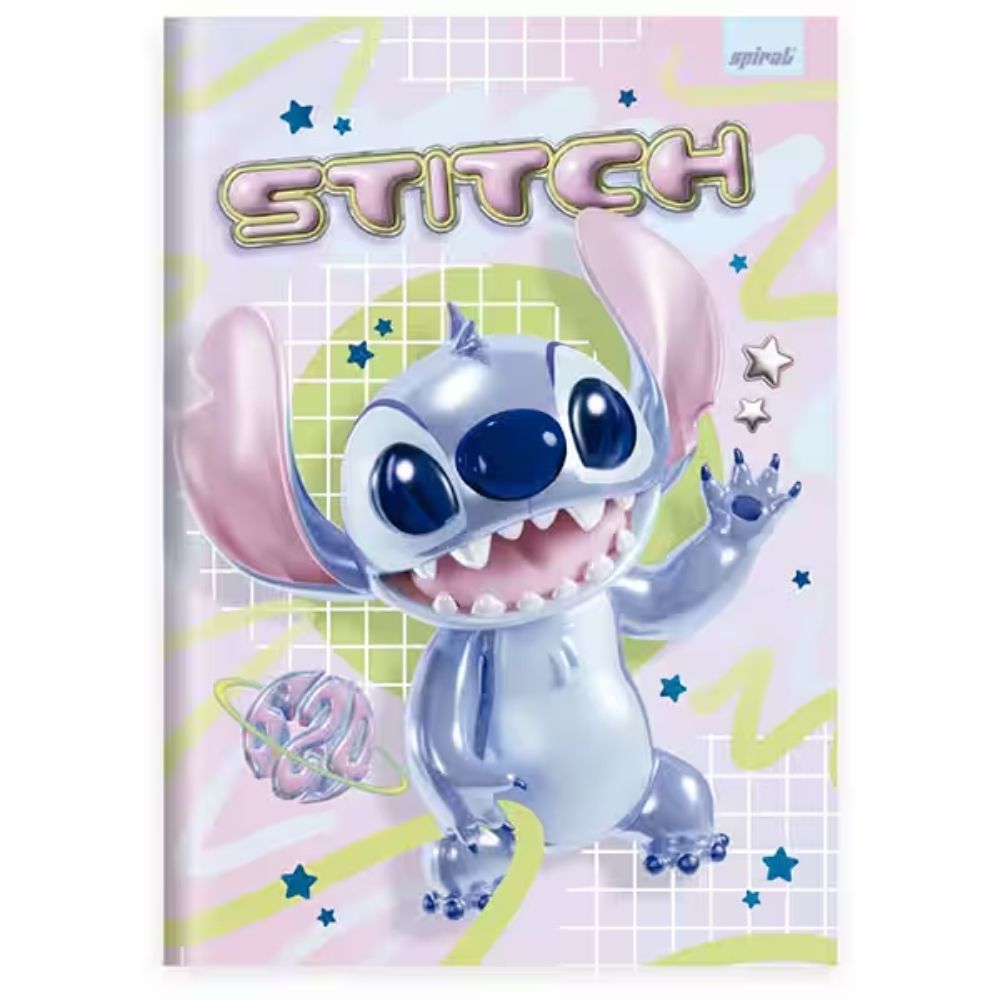 Caderno Universitário Brochura Grande / Brochurão Stitch /Hello Kitty /Minnie/ Harry Potter/ Princesas/Heróis Cd 80 Fls