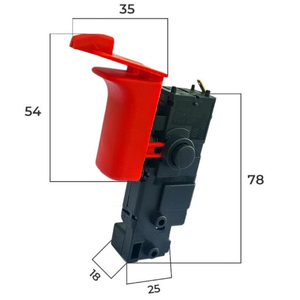 Gatilho Interruptor Bota Liga Desliga para Martelete Bosch 11253 GBH 2-26 em Oferta na Shopee