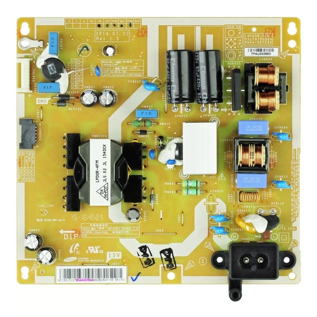 PLACA FONTE ORIGINAL TV SAMSUNG UN40H5100 UN40H5100AG UN40H4200 BN44-007544