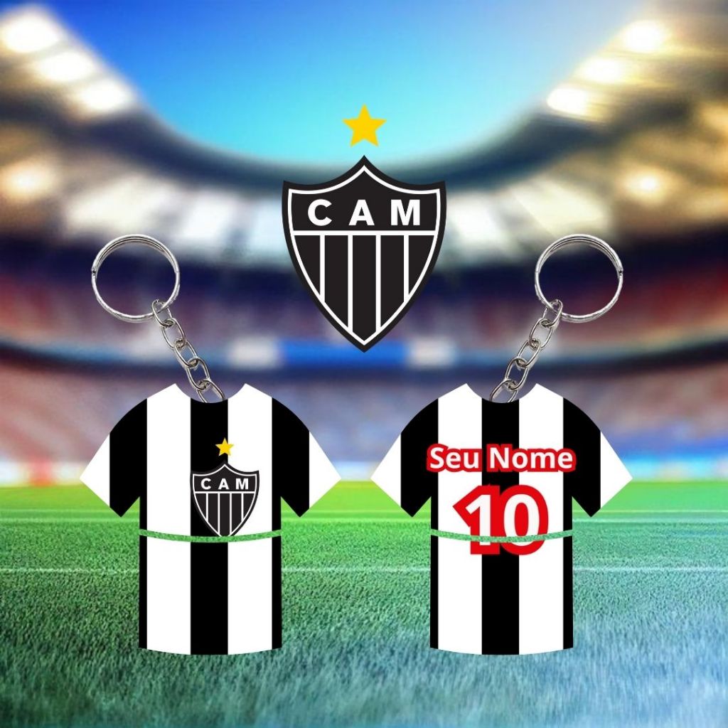 Chaveiro do Atlético MG com seu Nome