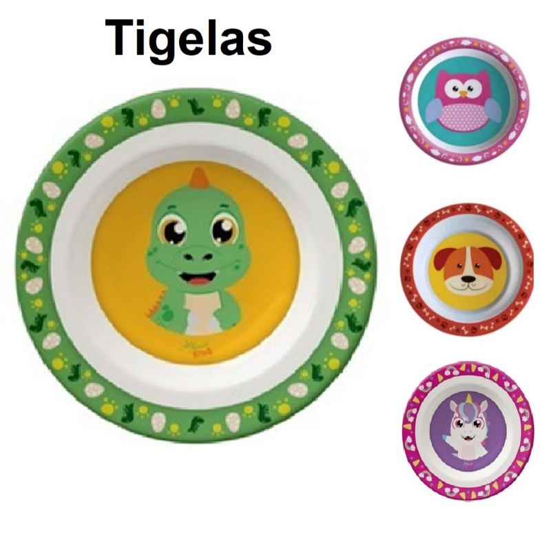 Tigela Bowl Papinha Prato Fundo Infantil Bebê em Oferta na Shopee