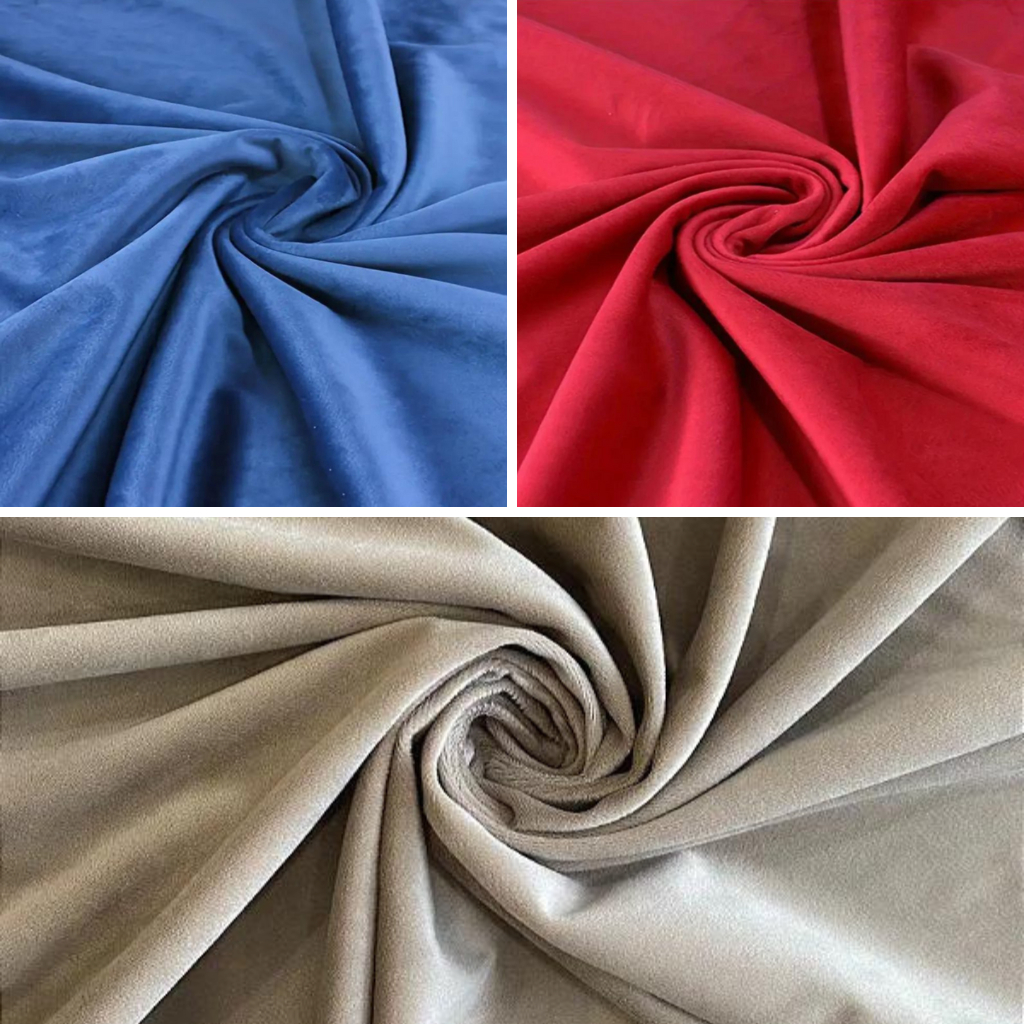 Tecido Veludo Liso 3 Metros Suede Paris Poliester - Toque Macio 1,50 Largura