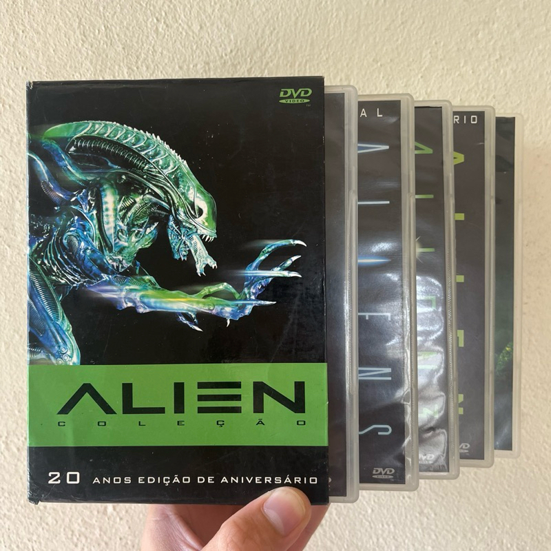 dvd alien coleção box - 20 anos de aniversário - filme - original