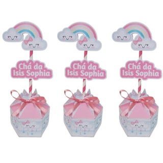 Centro de mesa personalizado, lembrancinha, Chuva de Amor em Oferta na Shopee