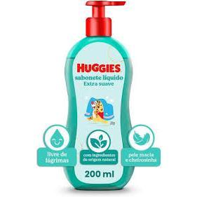 Sabonete Líquido Infantil Huggies Extra Suave Da Cabeça aos Pés 200ml