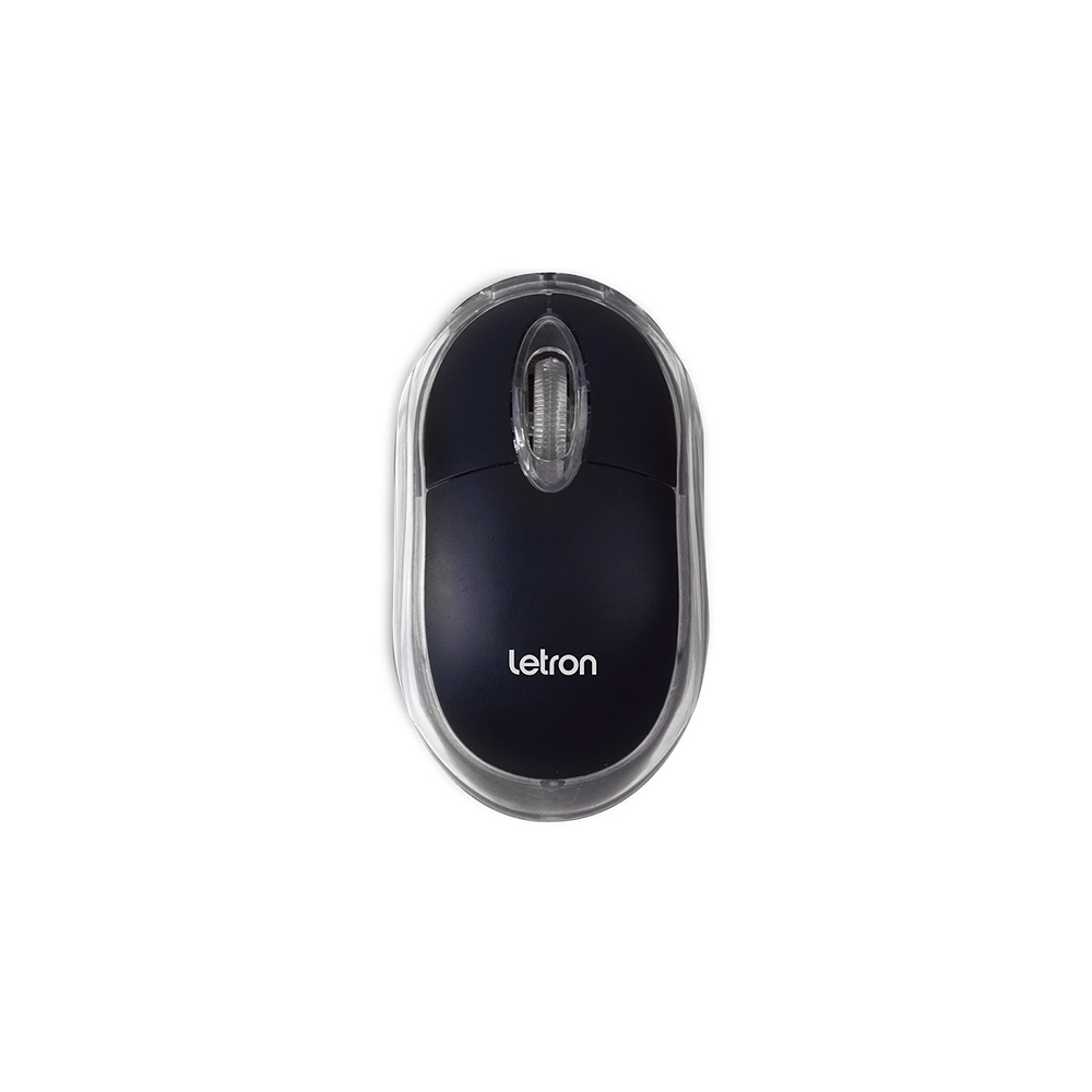 MOUSE USB L-BLACK sensor óptico de alta definição